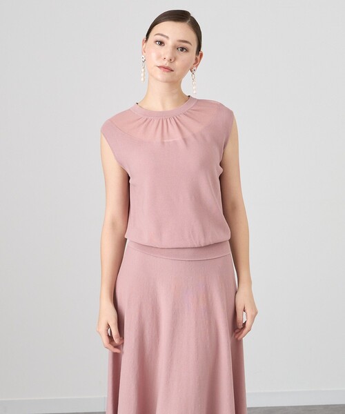 ANAYI（アナイ） ニットワンピース 38 ピンク レディース : ZOZOTOWN