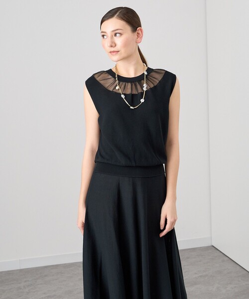 アナイ　ニットロングワンピース 黒×白 サイズ38 アナイ ニットロングワンピース 黒×白 サイズ38 楽天市場】アナイ 38