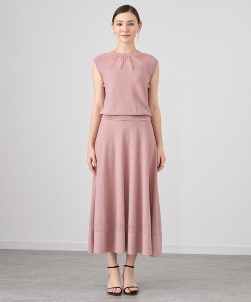 ANAYI（アナイ） ニットワンピース 38 ピンク レディース : ZOZOTOWN