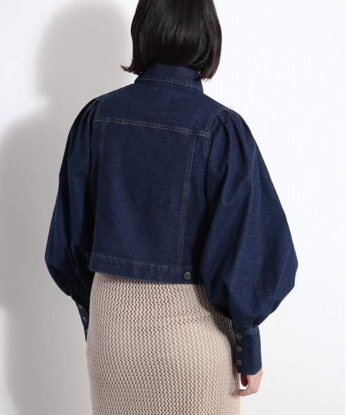 「cepo」 デニムジャケット L ネイビー レディース_画像2