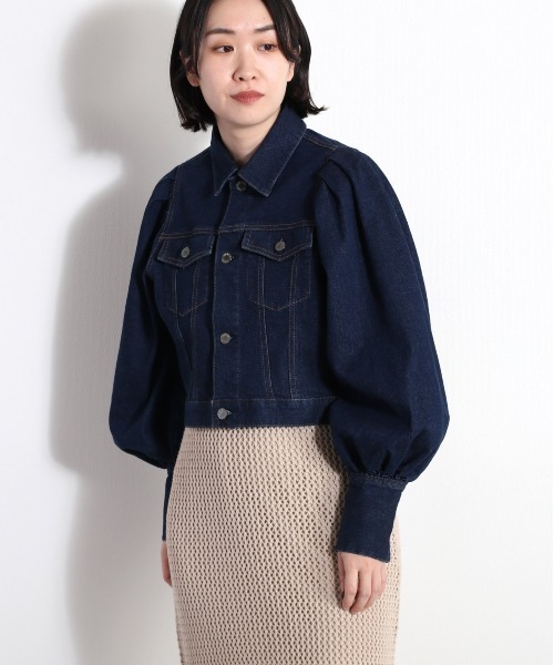 「cepo」 デニムジャケット L ネイビー レディース_画像3