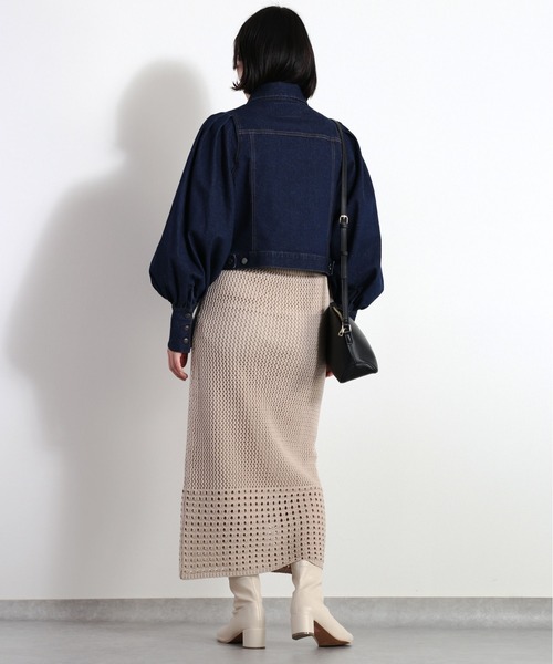 「cepo」 デニムジャケット L ネイビー レディース_画像4