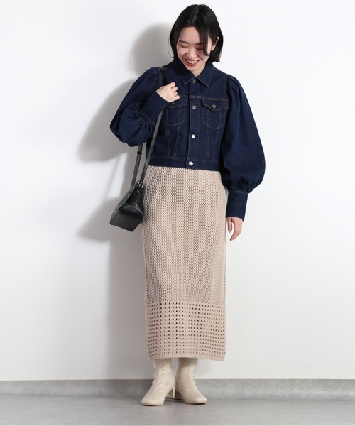 「cepo」 デニムジャケット L ネイビー レディース_画像7