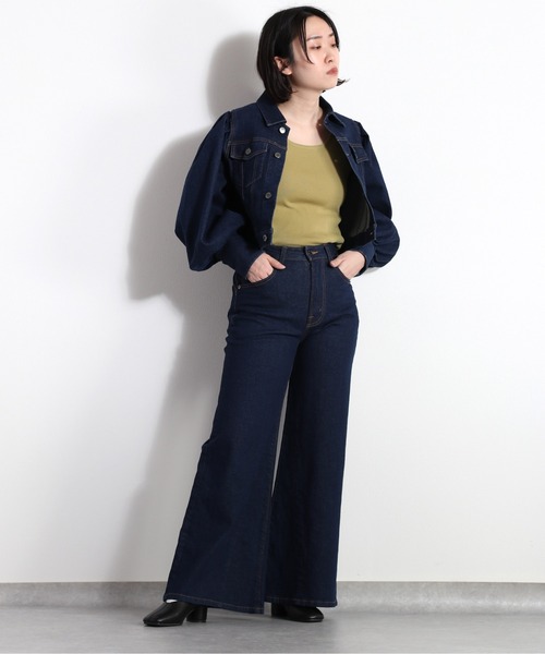 「cepo」 デニムジャケット L ネイビー レディース_画像8