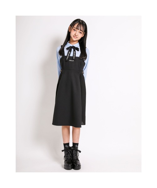 「ZIDDY」 「KIDS」サロペットスカート 150 グリーン キッズ_画像3