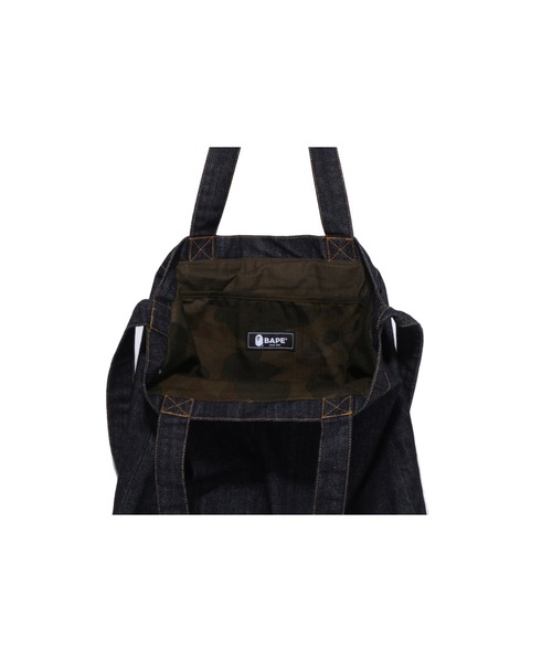 A BATHING APE（アベイシングエイプ） トートバッグ APE HEAD DENIM