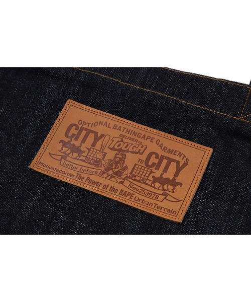 A BATHING APE（アベイシングエイプ） トートバッグ APE HEAD DENIM