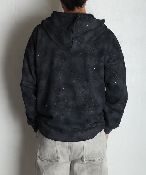 WESTSEA（ウエストシー） パーカー スパンコール × ラメ × ダメージ