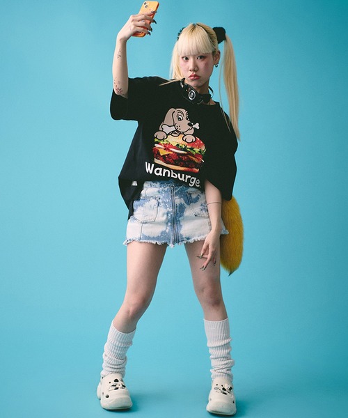 「GALFY」 半袖Tシャツ L ホワイト メンズ_画像3