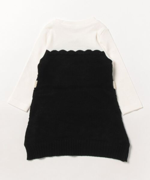「petit main」 「KIDS」ドッキングワンピース 120cm アイボリー キッズ_画像2
