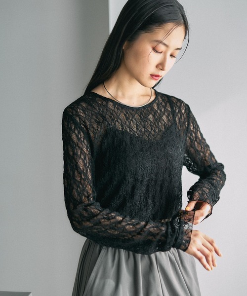 LEPSIM（レプシィム） tシャツ レースインナー 639360 レディース