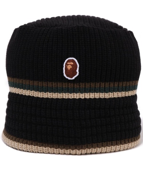 A BATHING APE バケットハット　K934 A BATHING APE（アベイシングエイプ） ハット FREE ブラック メンズ