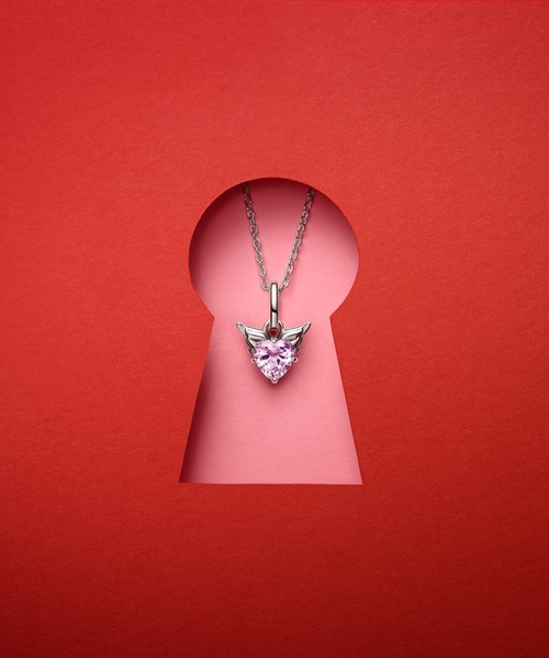 PANDORA（パンドラ） チャーム ウィングド ハート ミニ ダングル