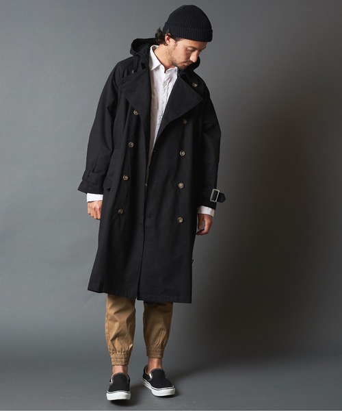 「COMMON WARE」 トレンチコート M ベージュ メンズ_画像3