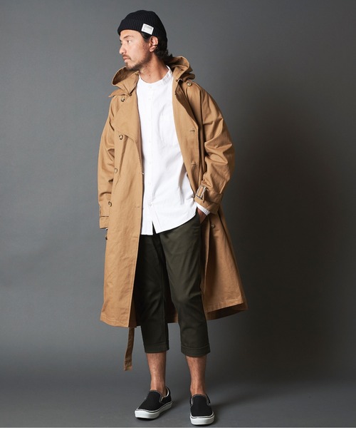 「COMMON WARE」 トレンチコート M ベージュ メンズ_画像8
