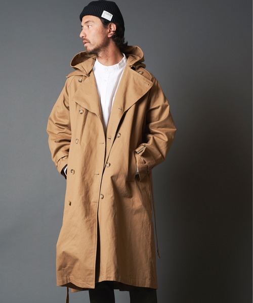 「COMMON WARE」 トレンチコート M ベージュ メンズ_画像9