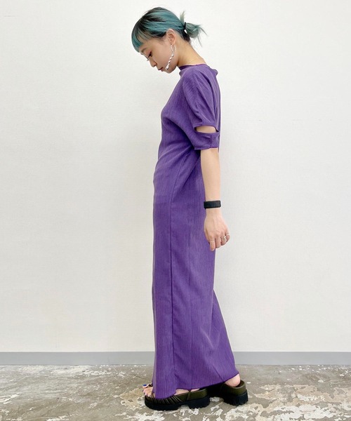 「G.V.G.V.」 半袖ワンピース ONE SIZE ブラック レディース_画像3