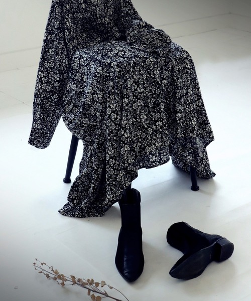 「antiqua」 長袖ワンピース FREE ブラック レディース_画像5