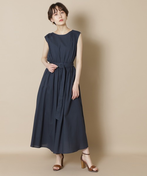 「N.(N. Natural Beauty Basic)」 ノースリーブワンピース SMALL ネイビー レディース_画像7