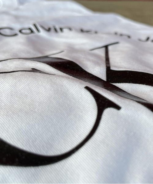 「Calvin Klein Jeans」 半袖Tシャツ M ホワイト メンズ_画像4