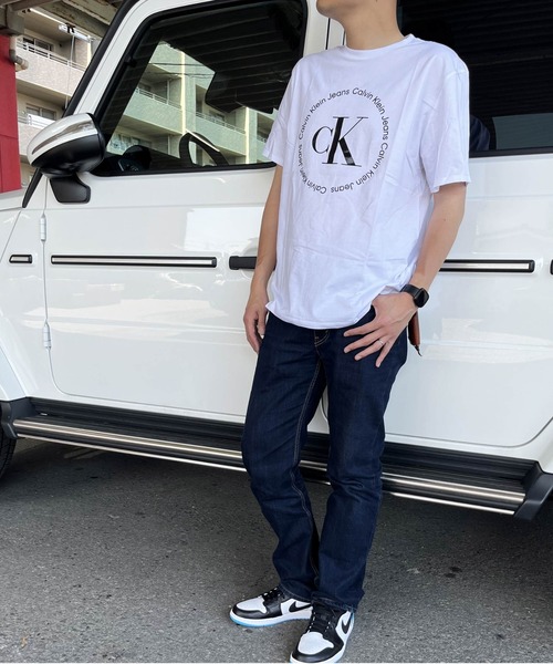 「Calvin Klein Jeans」 半袖Tシャツ M ホワイト メンズ_画像6