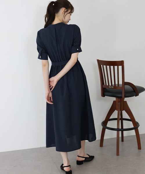 「BLUEEAST」 半袖ワンピース MEDIUM ネイビー レディース_画像5