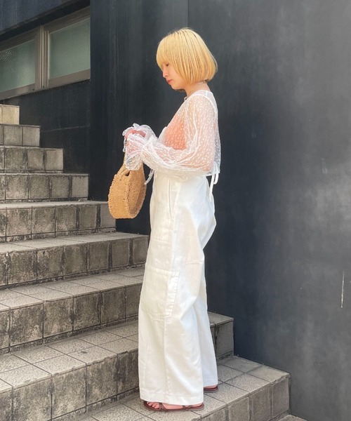 「CIAOPANIC」 カーゴパンツ MEDIUM ブラック レディース_画像4