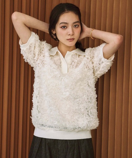 希少 ポロラルフローレン カットワーク 刺繍 レース シャツ ブラウス 白 POLO RALPH LAUREN（シャツ/ブラウス(長袖/七分)）のフリマアイテム一覧