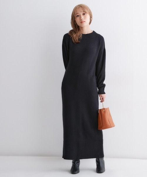 「Petitjo」 「Flow and Fixture」ニットワンピース - ブラック レディース_画像6