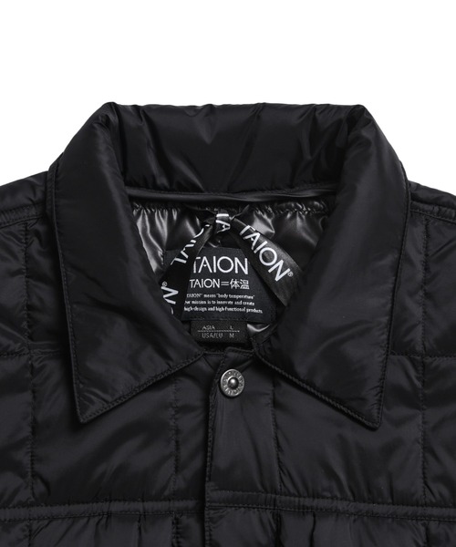 「TAION」 ダウンジャケット X-SMALL カーキ メンズ_画像5