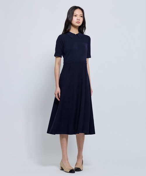 TOCCA（トッカ） ワンピース 半袖 HONEYCOMB MESH KNIT ニットドレス