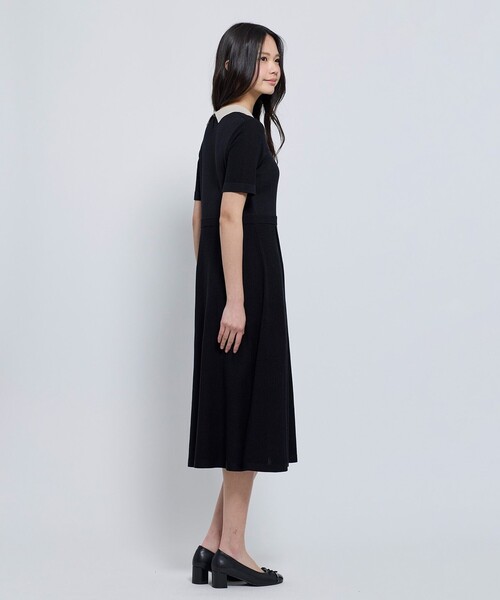 TOCCA（トッカ） ワンピース 半袖 HONEYCOMB MESH KNIT ニットドレス