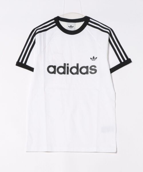 激レア アディダス オリジナルス アディカラー モノグラム Tシャツ 22年製 adidas（アディダス） tシャツ M 3-STRIPES SLIM RINGER TEE ショート