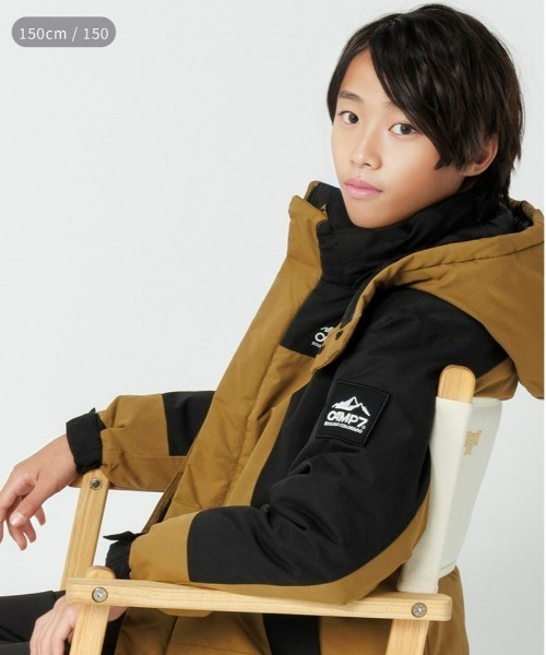 「CAMP7」 「KIDS」ジャケット 120 ブルー キッズ_画像3