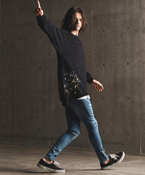 「GLIMCLAP」 スウェットカットソー M グレー メンズ_画像6