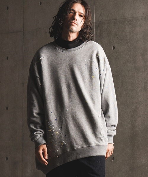 「GLIMCLAP」 スウェットカットソー M グレー メンズ_画像9