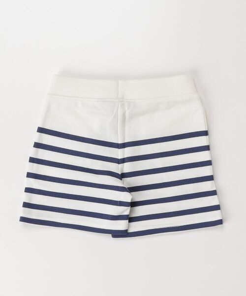 パンツ ストライプド フレンチ テリー ショートパンツ キッズ 子供服 男の子の画像