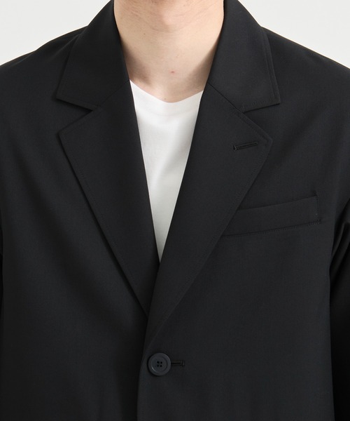 セットアップ （セットアップ対応）TECH WOOL テーラードジャケット　/オフィスカジュアル/防シワ/オールシーズン メンズの画像
