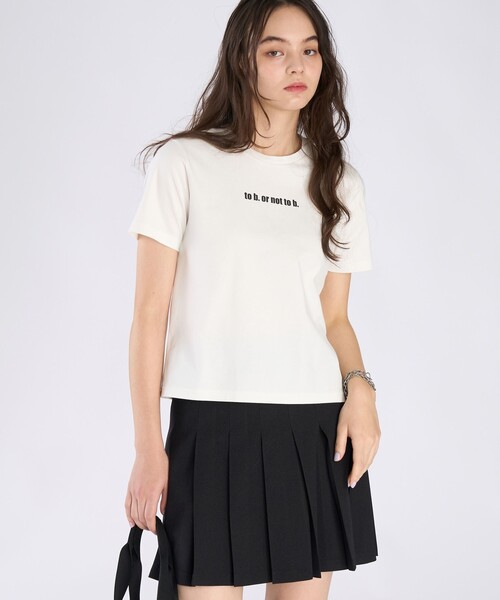 To b. by agnes tシャツ × NEEDBY heritage TO B. OR NOT MINI TS