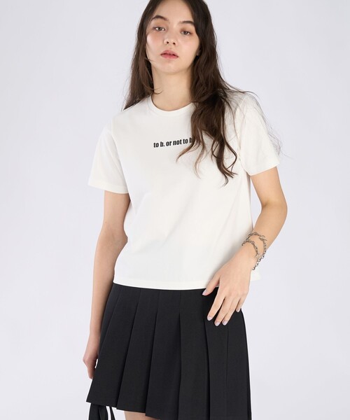To b. by agnes tシャツ × NEEDBY heritage TO B. OR NOT MINI TS