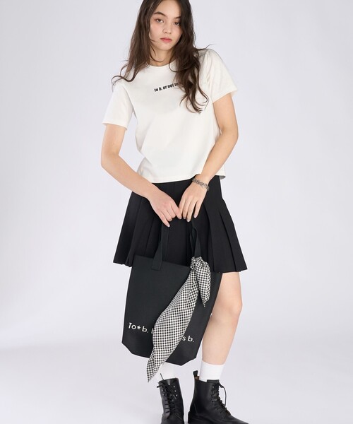 To b. by agnes tシャツ × NEEDBY heritage TO B. OR NOT MINI TS