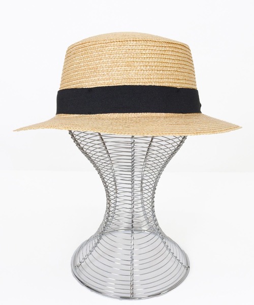 かおかお CAMBIO（カンビオ） 帽子 ハット mko13427- Barley Braid Boater Hat
