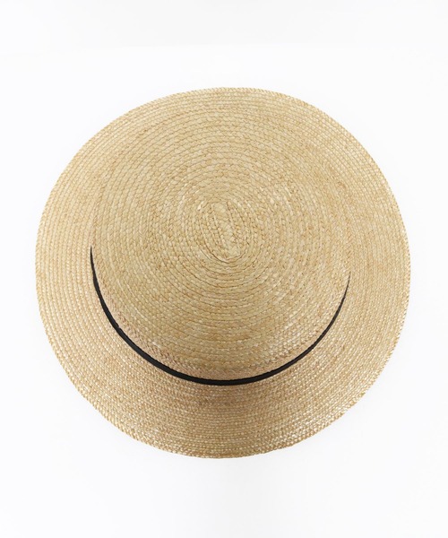 かおかお CAMBIO（カンビオ） 帽子 ハット mko13427- Barley Braid Boater Hat
