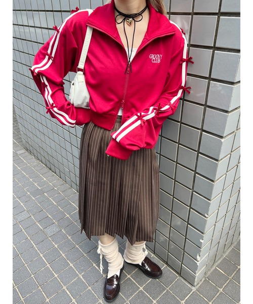 「WC」 ジャージブルゾン FREE ブラック レディース_画像2