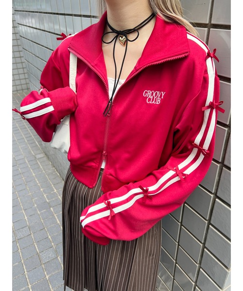 「WC」 ジャージブルゾン FREE ブラック レディース_画像3