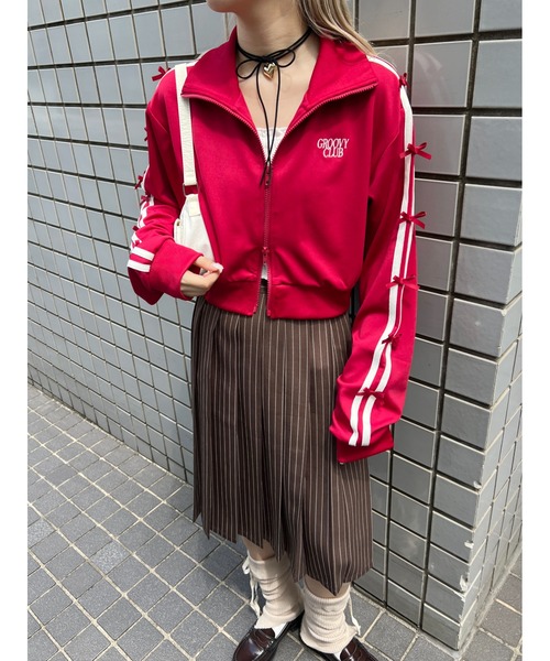 「WC」 ジャージブルゾン FREE ブラック レディース_画像4