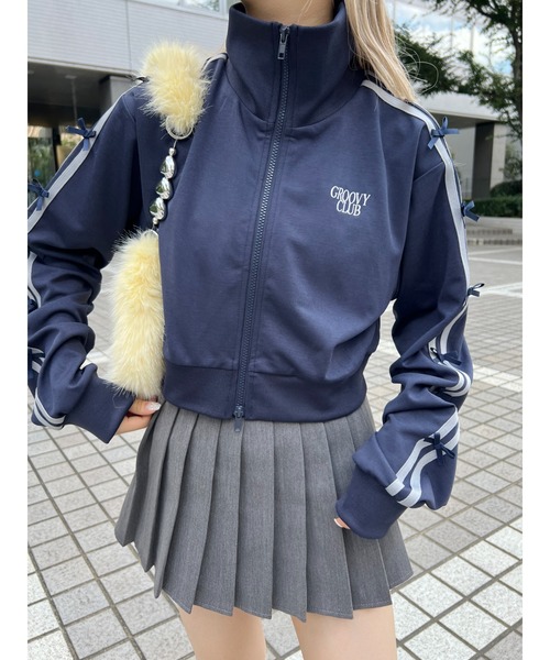 「WC」 ジャージブルゾン FREE ブラック レディース_画像8