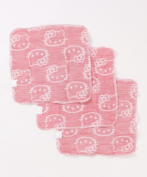 エ*ド様 Hello Kitty 軽井沢限定 ガーゼ ハンカチ sanrio（サンリオ） ベビー 多重織ガーゼハンカチ3枚組 : ZOZOTOWN