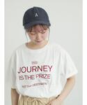 tシャツ ロゴ刺繍Tシャツ レディースの詳細画像1