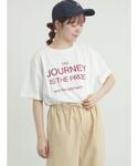 tシャツ ロゴ刺繍Tシャツ レディースの詳細画像2
